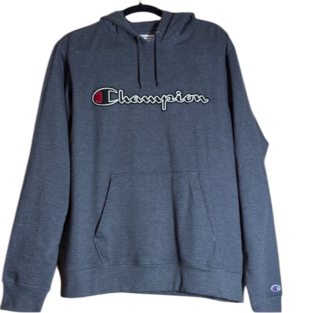 Champion Size Large Men's Gray Hoodie